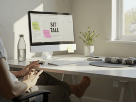 Post-lunch posture reset routine